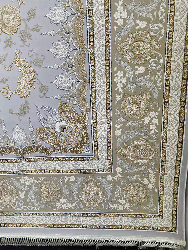 فرش 1200 شانه تراکم 3600 گلبرجسته نقشه البرز یخی