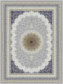 فرش 700 شانه طرح مهر نقره ای