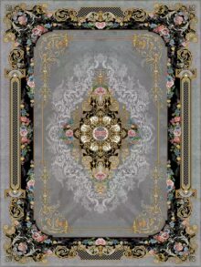 فرش 700 شانه طرح ملودی دودی