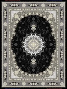 فرش 700 شانه طرح آنیسا مشکی