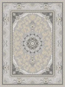 فرش 700 شانه طرح ارمغان نقره ای