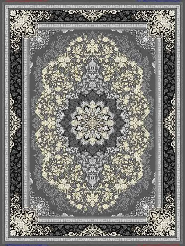 فرش 700 شانه طرح تندیس دودی