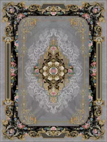 فرش 700 شانه طرح ملودی دودی