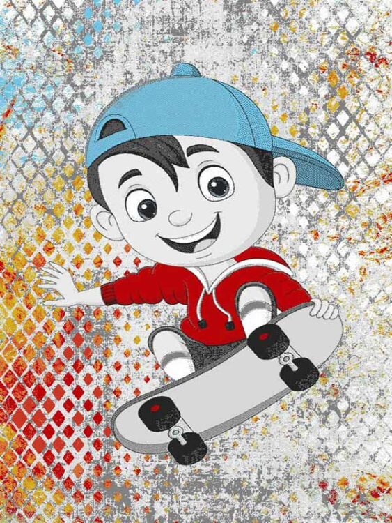 فرش اتاق کودک کد 639