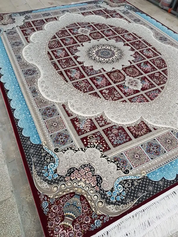 فرش 700 شانه طرح مانلی قرمز