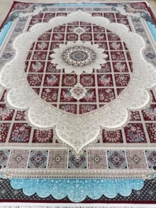 فرش 700 شانه طرح مانلی قرمز