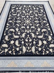 فرش 700 شانه طرح نگار سرمه ای