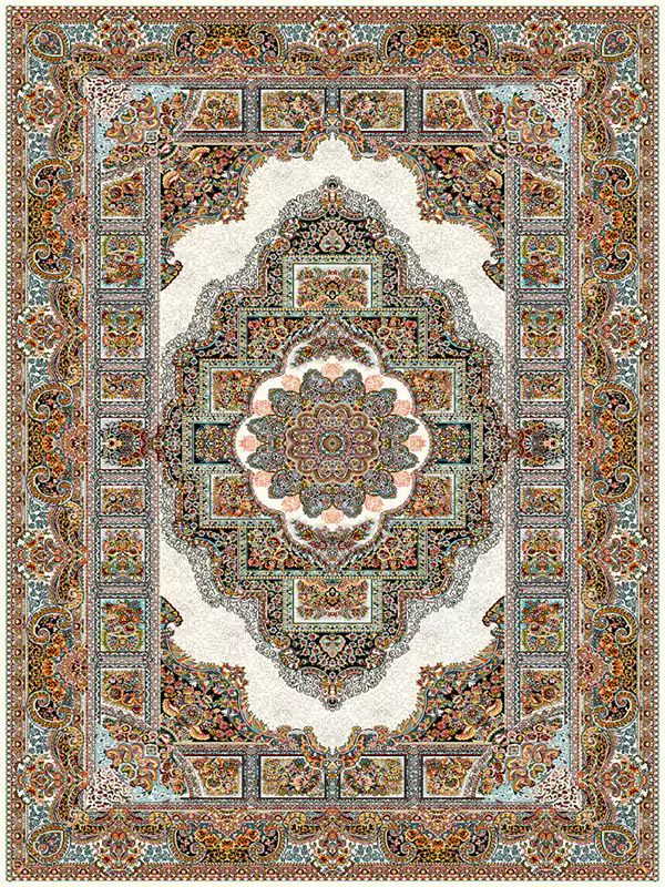 فرش طرح حوض نقره 700 شانه