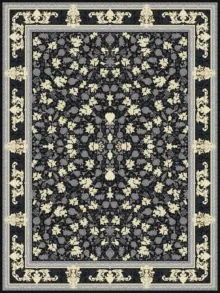 فرش 700 شانه طرح راوُک مشکی