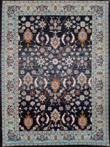 فرش سلطان آبادی طرح سانا سرمه ای