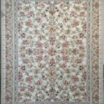 فرش 1200 شانه طرح بهشت نقره ای