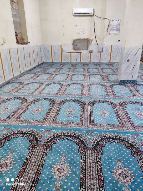 فرش سجاده ای مسجدالنبی دلگان 700 شانه تراکم 2550