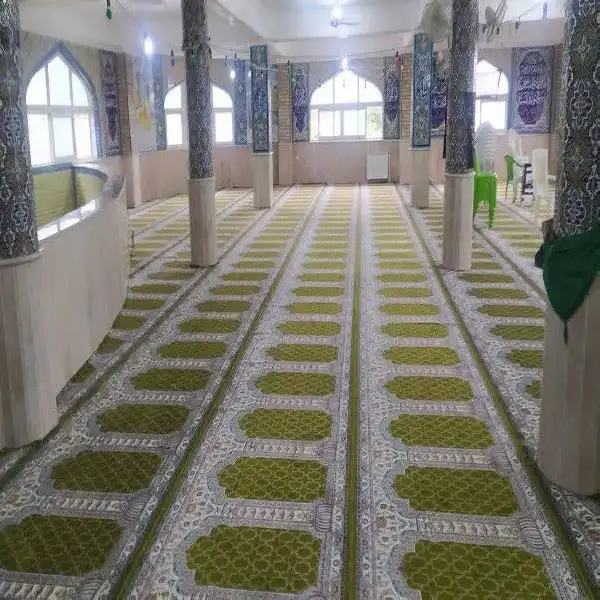 فرش سجاده ای محرابی رنگ سبز