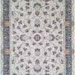 فرش 700 شانه تراکم 2550 طرح نورا کرم