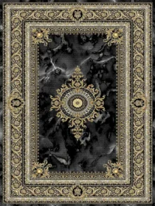 فرش 700 شانه طرح ژیوا مشکی